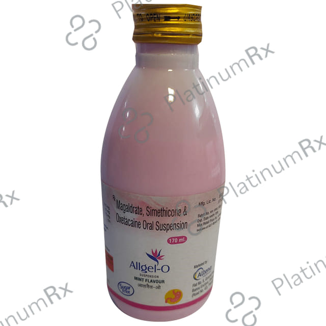 Allgel O Mint Sugar Free Oral Suspension 170ml