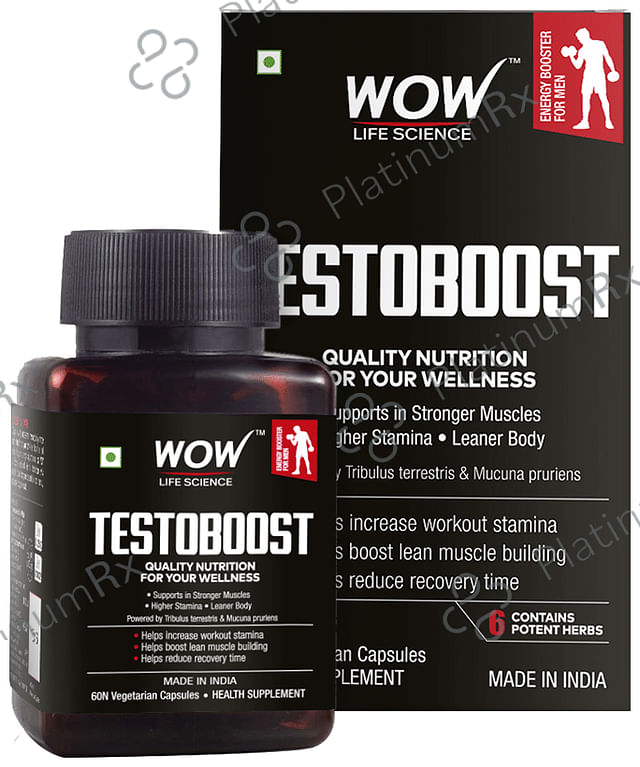 WOW Life Science Testoboost Vegetarian Capsule
