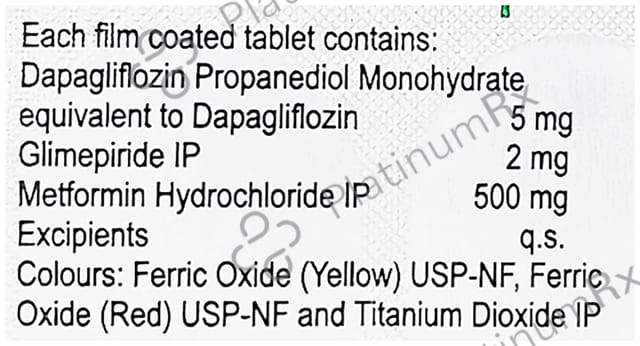 Gemer Dapa 5/2/500mg Tablet 7s