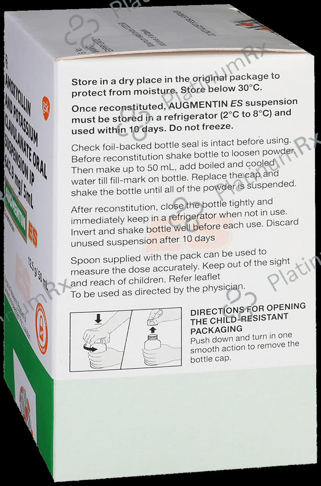 Augmentin ES 600/42.9mg Oral Suspension 50ml