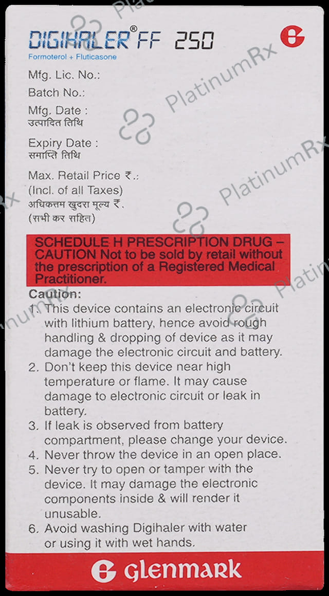 Digihaler FF 6/250mcg Inhaler 120MDI
