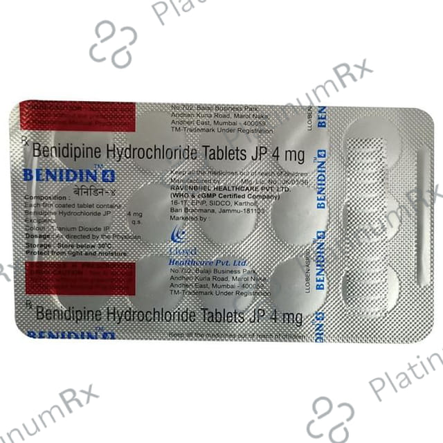 Benidin 4mg Tablet 10s