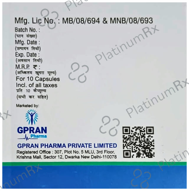 Pran 75/40mg L Capsule SR 10s