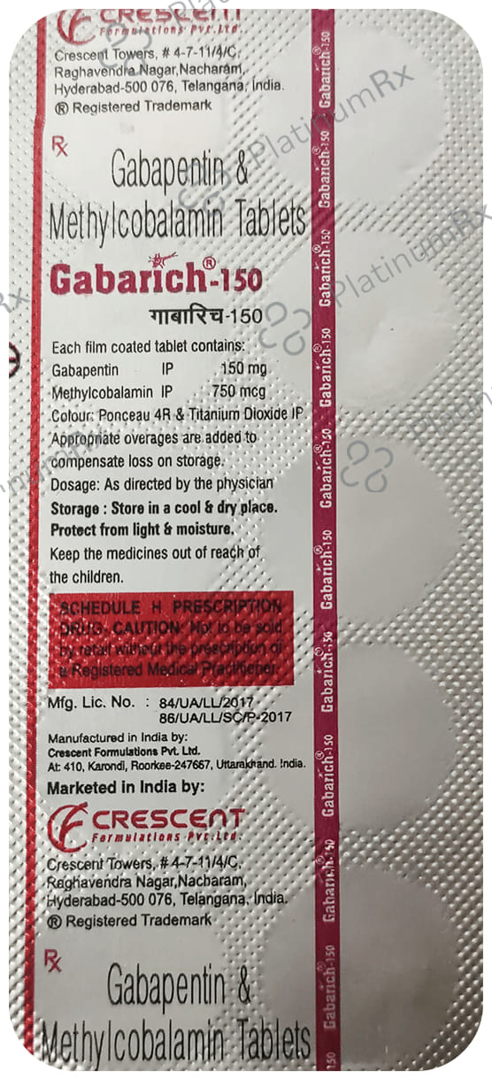 Gabarich 150mg/750mcg Tablet