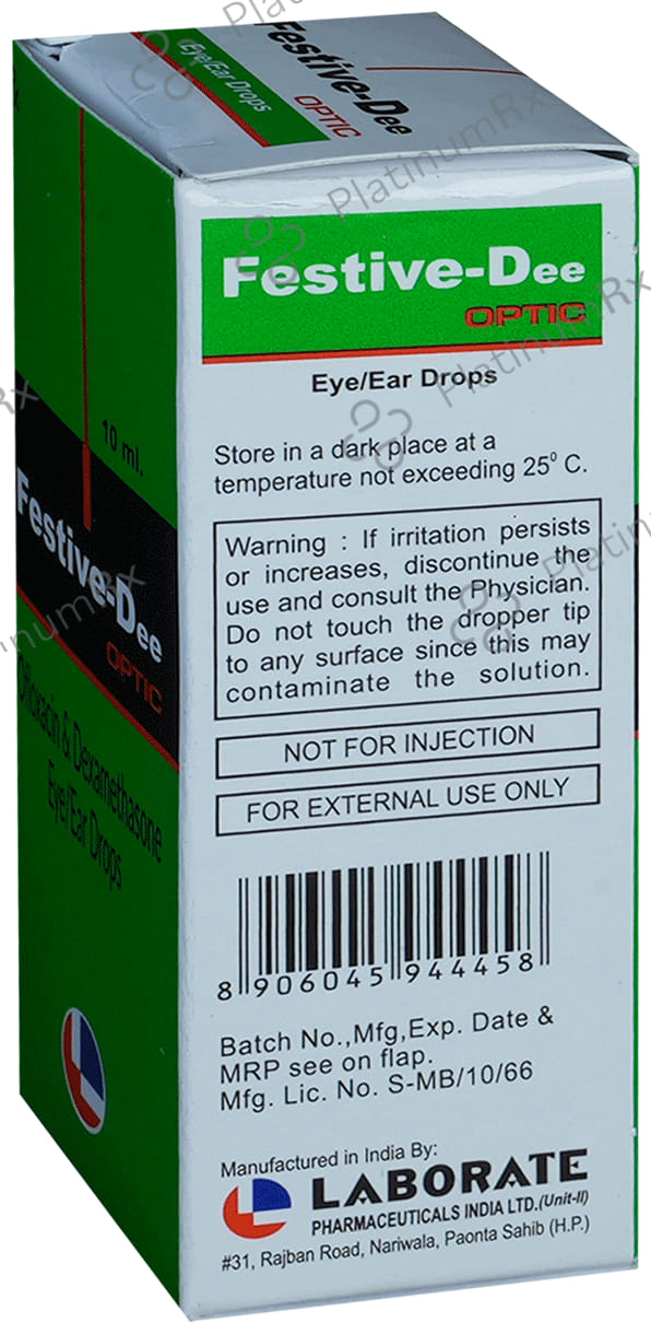 Festive Dee Optic Eye/Ear Drop 10ml