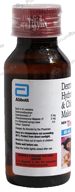 New Tixylix 2/5mg Syrup 60ml