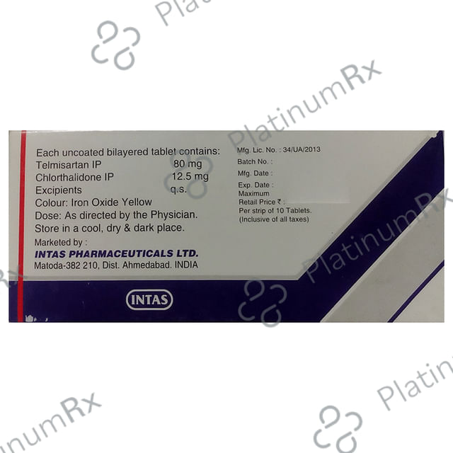 Sartel C 12.5/80mg Tablet 10s