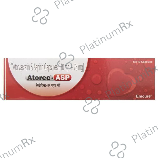 Atorec ASP 75/10mg Capsule 10s