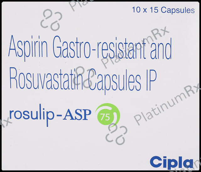 Rosulip ASP 75/10mg Capsule 15s