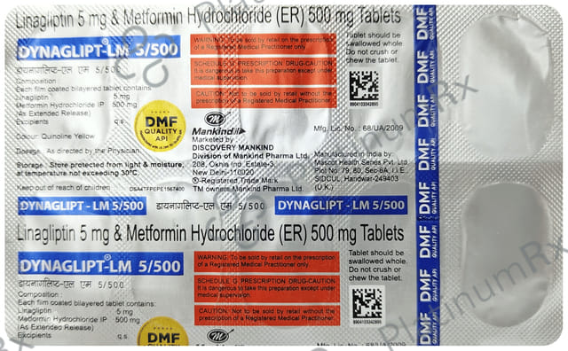 Dynaglipt Lm 5/500mg Tablet 10s
