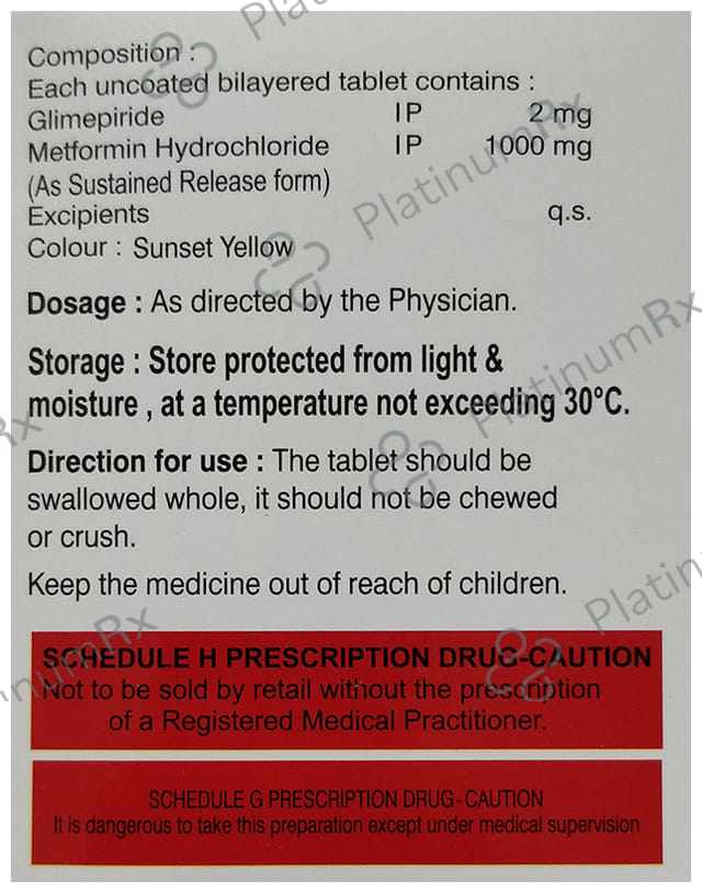 Glimecaid-M 2 Forte Tablet SR