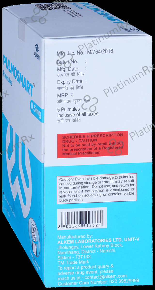 Pulmosmart 0.5/20mcg Pulmules Solution 2ml