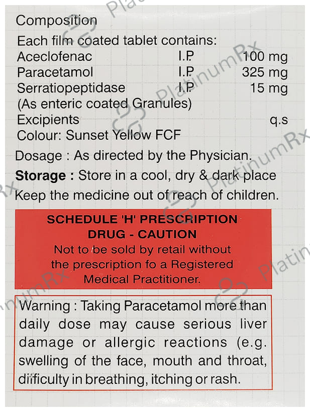 Demo APS 100mg/325mg/15mg Tablet
