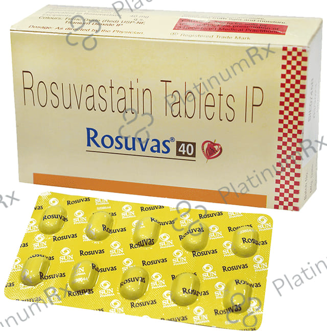 Rosuvas 40mg Tablet 10s