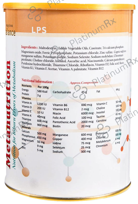 Pristine Balance Metanutrition LPS Powder (Upto 3 Years) Chocolate