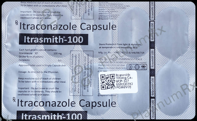 Itrasmith 100mg Capsule