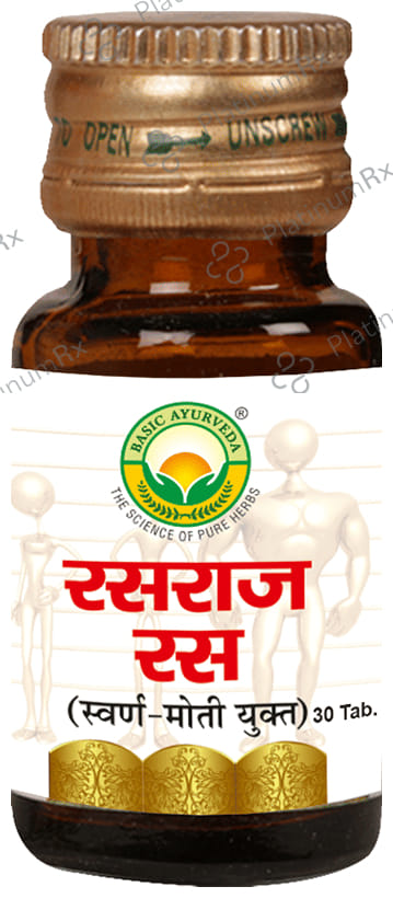 Basic Ayurveda Rasraj Ras with Gold & Pearl 30 tablets