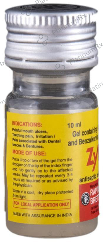 Zytee RB 9% Dental Gel 10ml