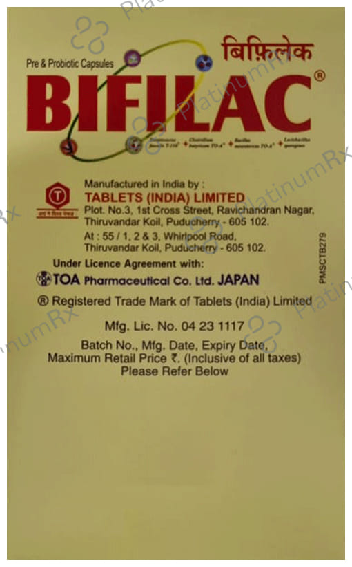 Bifilac Capsule 10s (Tycoon)