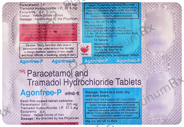 Agonfree P 325/37.5mg Tablet 10s