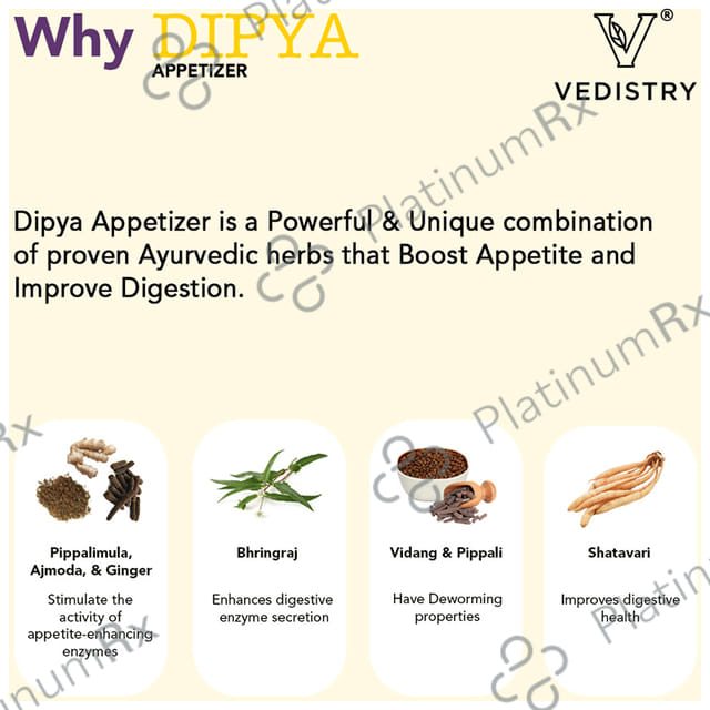 Dipya Ayurvedic Appetizer Syrup for Appetite
