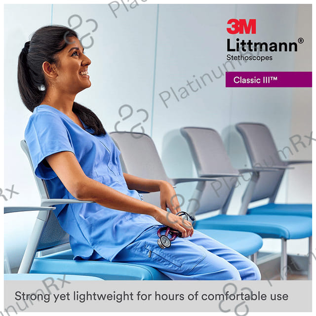 3M Littmann 5620 Classic III Stethoscope, Black Tube, 27 Inch