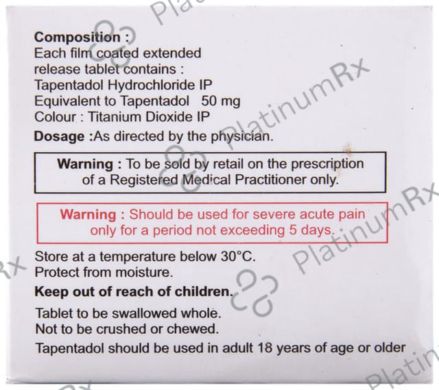 Tapenax ER 50 Tablet 10 Tablet ER