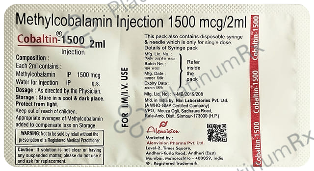 Cobaltin 1500 Injection