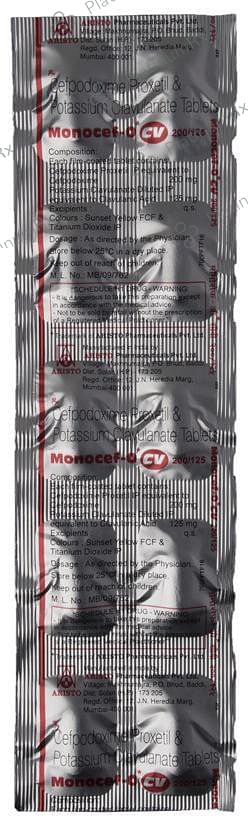 Monocef O CV 200/125mg Tablet 10s