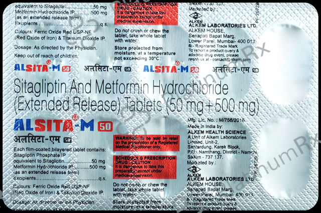 Alsita M 50/500mg Tablet ER 10s