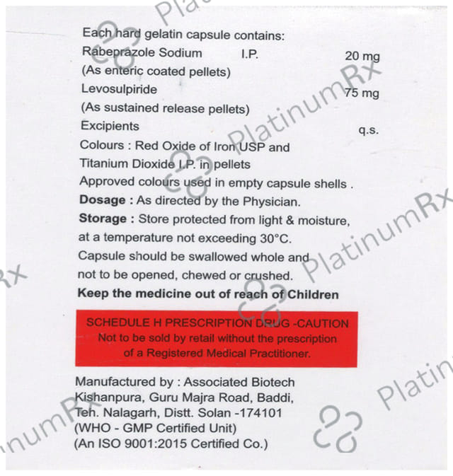 Rabedure L 75mg/20mg Capsule SR