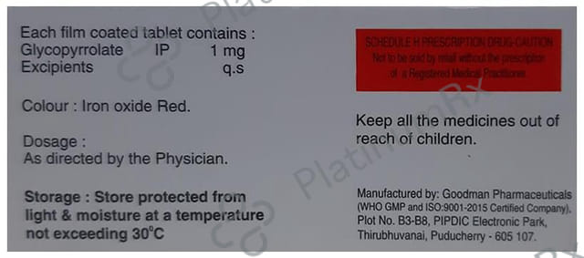 Gcolate 1mg Tablet 10s