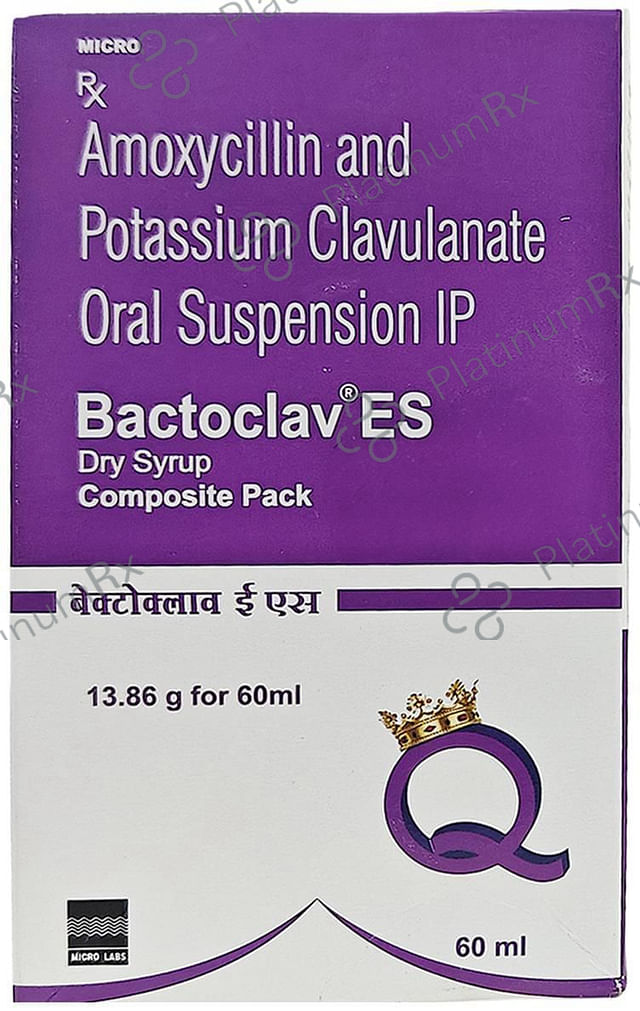 Bactoclav ES 600/62.9mg Dry Syrup 60ml