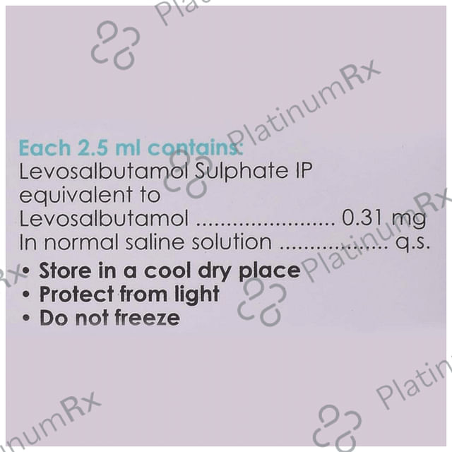 Levolin 0.31mg Respules 1s