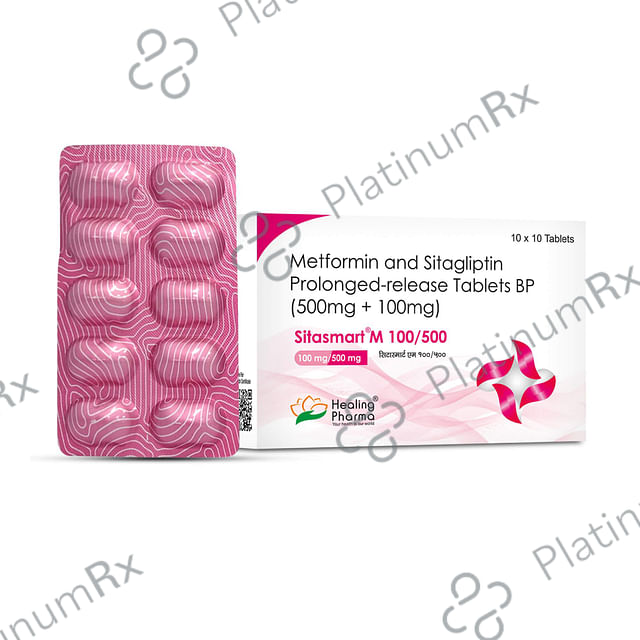 Sitasmart M 100/500mg Tablet PR 10s