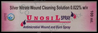 Unosil Antimicrobial Wound and Burn Spray 100 Solution