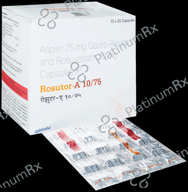 Rosutor A 10/75mg Capsule 20s
