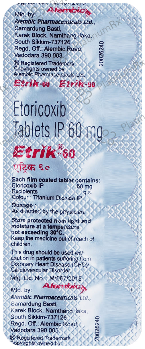 Etrik 60mg Tablet 10s