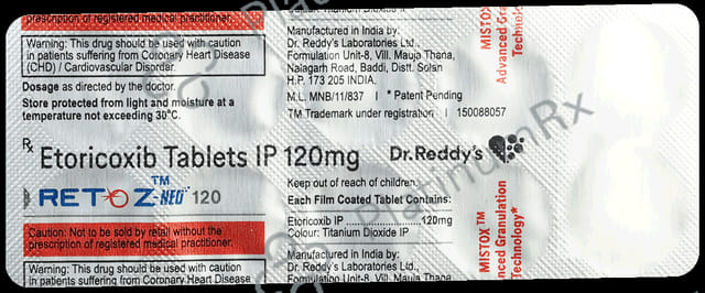 Retoz Neo 120mg Tablet 10s