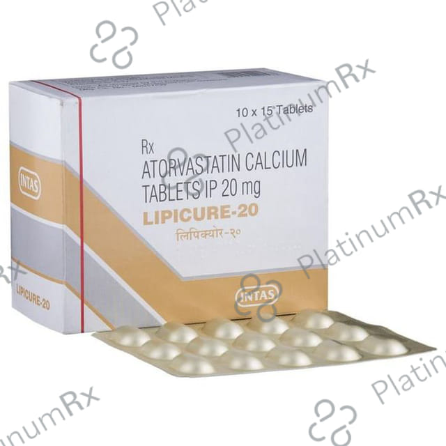 Lipicure 20mg Tablet 15s