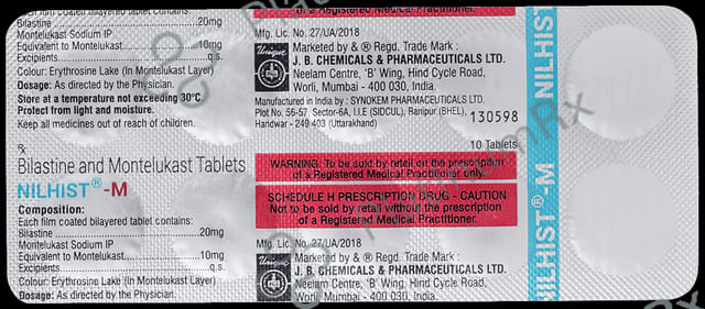 Nilhist M 20mg/10mg Tablet