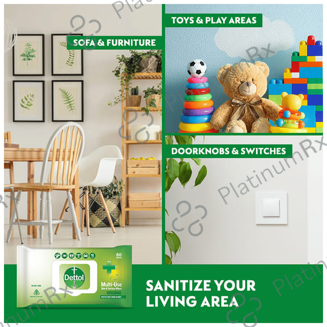 Dettol Original Multi Use Skin & Surface Wipes 80s