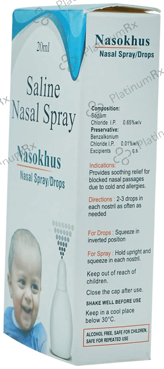 Nasokhus 0.65% w/v Nasal Spray 20ml