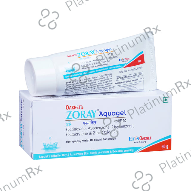 Zoray Aquagel SPF 30 Gel 60gm