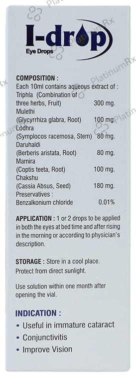 Optho Life Science I-Drops Sterile Herbal Eye Drop