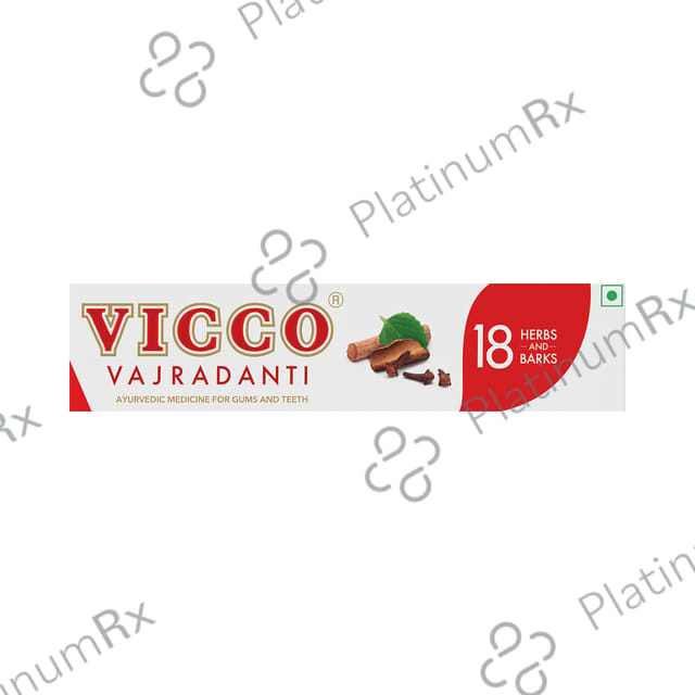Vicco Vajradanti Ayurvedic Gums and Teeth Regular 100gm