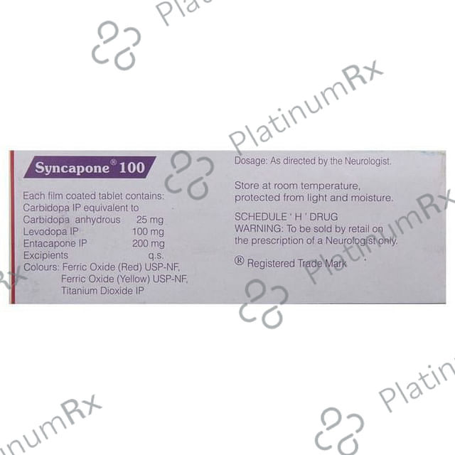 Syncapone 100 25/200/100mg Tablet 10s