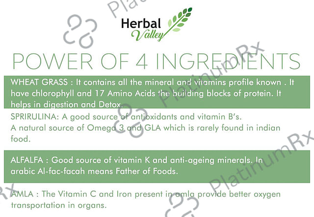 Herbal Valley Super Greens Capsule