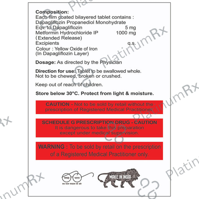 Dapafyzin-M 5/1000 Tablet ER