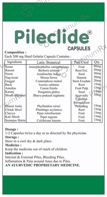 Clide Pileclide Capsule 60 capsules